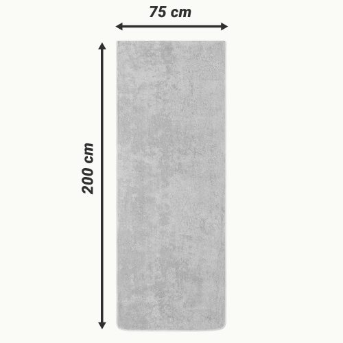 Prosop pentru sezlong Jemidi, 75 x 200 cm, Gri, Bumbac organic, 54941.25