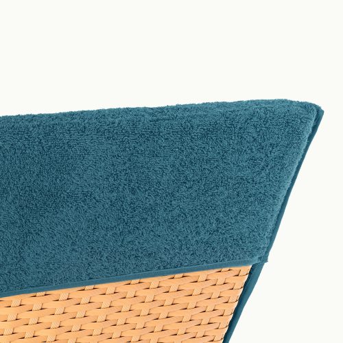 Prosop pentru sezlong Jemidi, 75 x 200 cm, Verde, Bumbac organic, 54889.57