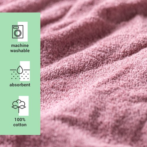Set 2 Turbane de par unisex Homelevel, Universal, Roz / Gri, Bumbac organic, 54863.22.02