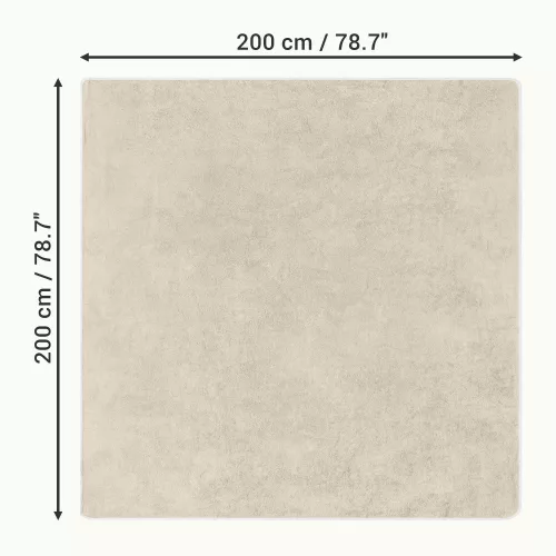 Prosop de plaja Homelevel, 200 x 200 cm, Bej, Bumbac organic, 54899.11