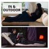 Patura cu maneci pentru TV Homelevel, 200 x 150 cm, Gri, Poliester, 55432.19.02