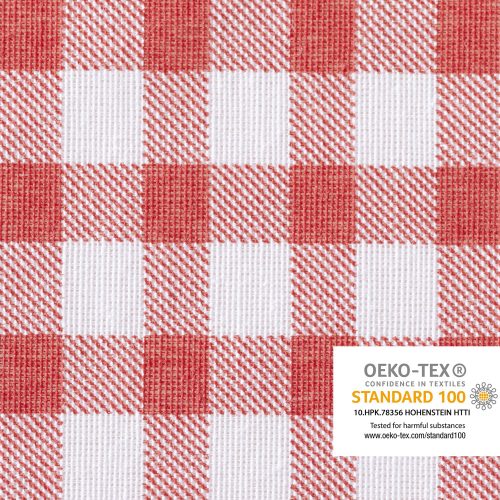 Set Fata de masa si 2 huse pentru banci Jemidi, 70 x 240 cm, Rosu, Poliester / Bumbac, 55321.09.02