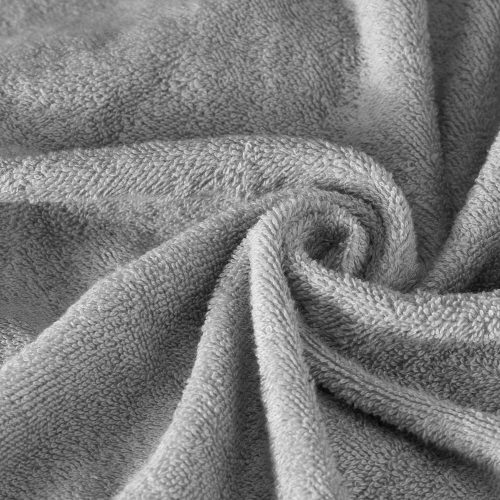 Poncho de baie pentru copii Homelevel, 10-13 ani, Gri, Bumbac organic, 54880.25.43