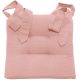 Perna Home pentru scaun cu panglica Homelevel, 42 x 46 cm, Roz, Poliester / Bumbac, 55197.110