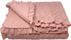 Cuvertura de pat matlasata Homelevel, 200 x 220 cm, Roz, Poliester, 54993.21