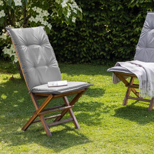 Perna hidrofuga pentru scaun cu spatar inalt Jemidi, 120 x 50 cm, Gri, Poliester, 55522.25