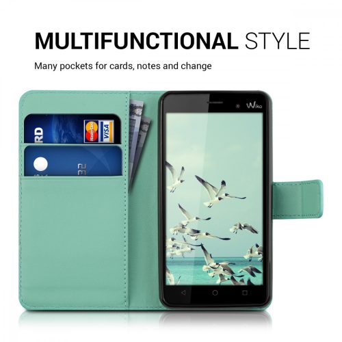 Husa pentru Wiko Lenny 3, Piele ecologica, Verde, 37334.71