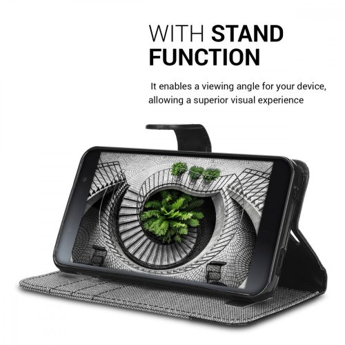 Husa pentru Blackberry DTEK50, Textil, Gri, 39325.22