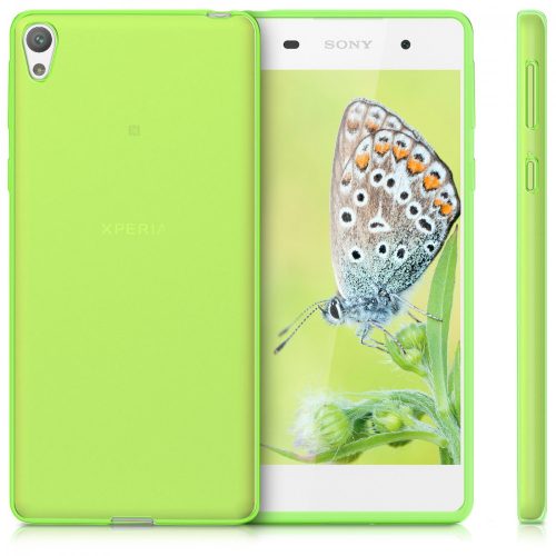 Husa pentru Sony Xperia E5, Silicon, Verde, 40243.07