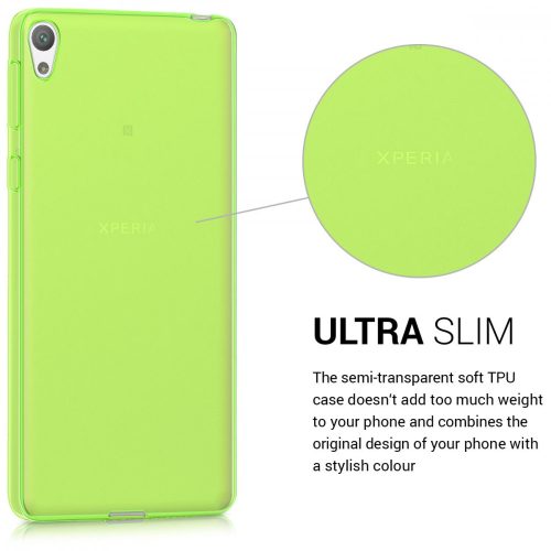 Husa pentru Sony Xperia E5, Silicon, Verde, 40243.07