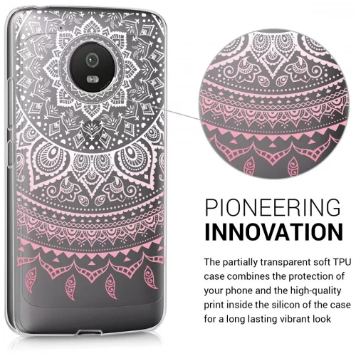 Husa pentru Motorola Moto G5, Silicon, Roz, 41084.01