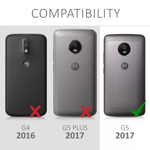 Husa pentru Motorola Moto G5, Silicon, Roz, 41084.01