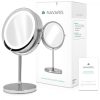Oglinda Cosmetica cu suport, Iluminare LED, marire 5x, reglabila, 41188