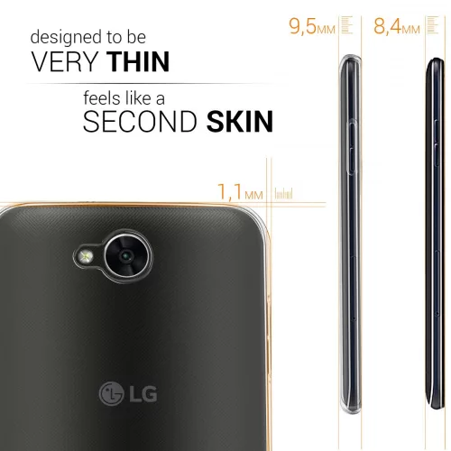 Husa pentru LG X Power 2, Silicon, Transparent, 41194.03