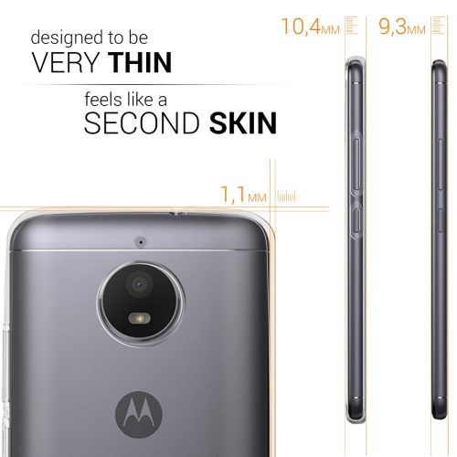 Husa pentru Motorola Moto E4, Silicon, Transparent, 42350.03