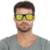 Ochelari de soare unisex Navaris, UV400, Bambus, Verde, 40731.01.07
