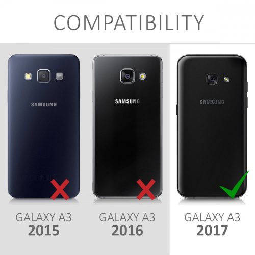 Husa pentru Samsung Galaxy A3 (2017), Silicon, Albastru, 42736.01