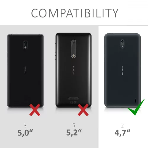 Husa pentru Nokia 2, Silicon, Transparent, 43300.03