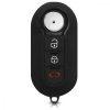 Husa Cheie Auto pentru Fiat / Lanica - 3 Butoane, Silicon, Negru, 43621.01