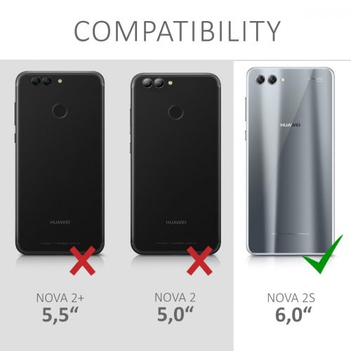 Husa pentru Huawei Nova 2s, Piele ecologica, Negru, 44014.01