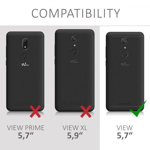 Husa pentru Wiko View, Silicon, Negru, 44271.47