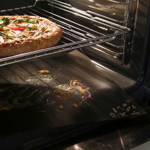 Set 3 Covorase antiaderente pentru gratar Navaris, Reutilizabil, 300 de grade Celsius, 44053.01