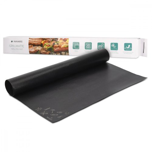 Set 3 Covorase antiaderente pentru gratar Navaris, Reutilizabil, 300 de grade Celsius, 44053.01