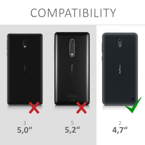 Husa pentru Nokia 2, Piele ecologica, Maro, 44513.02