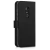 Husa pentru Alcatel 1C, Piele ecologica, Negru, 44642.01