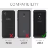 Husa pentru Alcatel 1C, Piele ecologica, Negru, 44642.01
