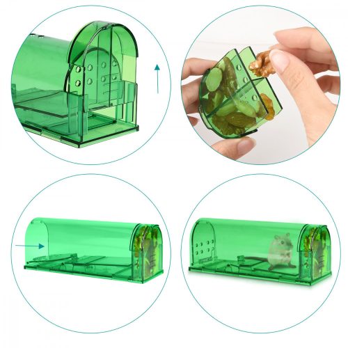 Set 4 x Capcana umana pentru prindere si eliberare soareci si rozatoare Navaris, 44671.07.04