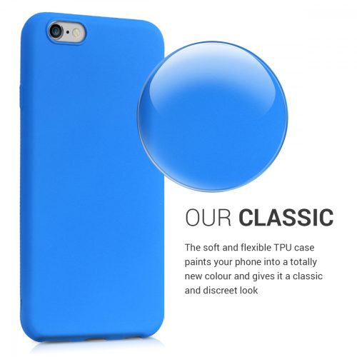 Husa pentru Apple iPhone 6 / iPhone 6s, Silicon, Albastru, 43410.104