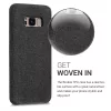 Husa pentru Samsung Galaxy S8, Textil, Gri, 43487.19