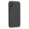 Husa pentru Apple iPhone X / iPhone XS, Textil, Negru, 43479.01