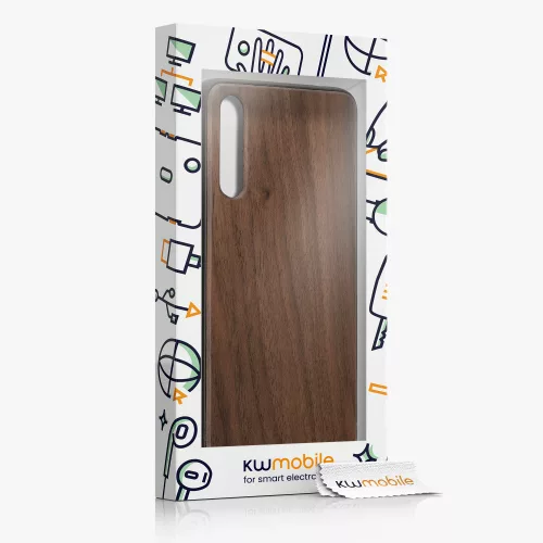 Husa pentru Huawei P20 Pro, Lemn, Maro, 44895.18