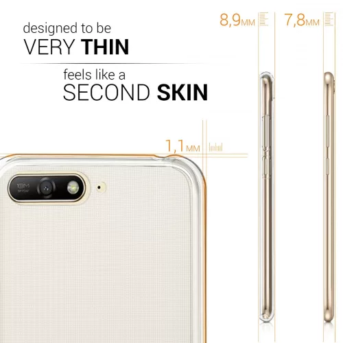 Husa pentru Huawei Y6 (2018), Silicon, Transparent, 44876.03