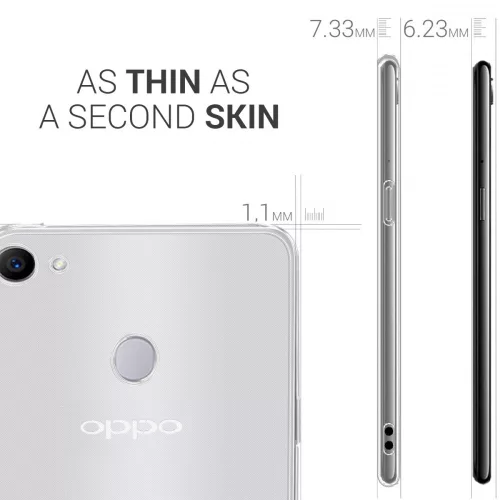 Husa pentru OPPO F7, Silicon, Transparent, 44998.03