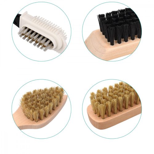 Set 6 perii Navaris pentru pantofi, maro, 45119.01