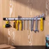 Set 3 suporturi magnetice unelte Navaris, 45.7 cm, 13.6 kg, montaj usor, pentru perete, negru, otel