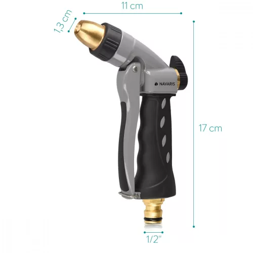 Pistol pentru stropit din metal de inalta presiune Navaris, Ergonomic, 45304.01