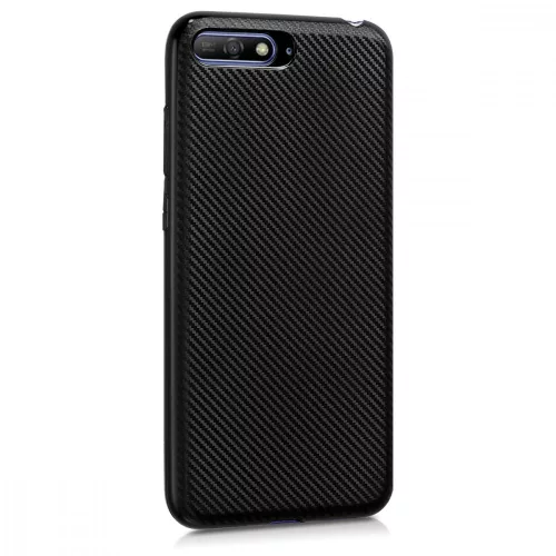 Husa pentru Huawei Y6 (2018), Silicon, Negru, 45556.01