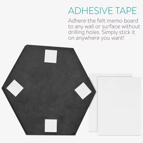Set 6 Panouri pluta hexagonal Navaris, 15 x 17 cm, 10 pini, 46230.03