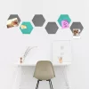 Set 6 Panouri pluta hexagonal Navaris, 15 x 17 cm, 10 pini, 46230.01