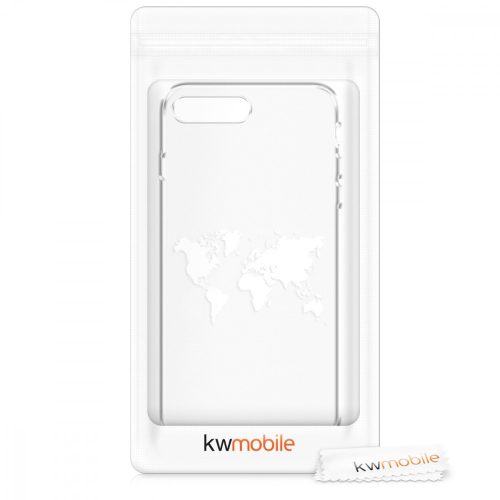 Husa pentru Apple iPhone 8 Plus / iPhone 7 Plus, Silicon, Alb, 45352.02