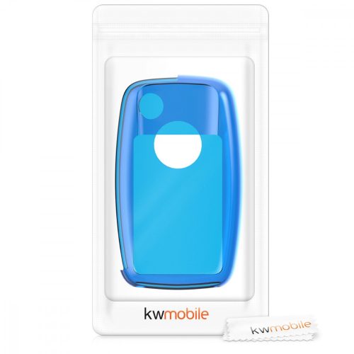 Husa Cheie Auto pentru VW / Skoda / Seat - 2-3 Butoane, Silicon, Albastru, 47188.04