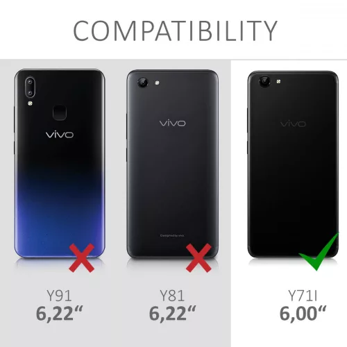 Husa pentru Vivo Y71i, Silicon, Roz, 47265.01