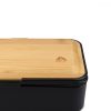 Set 2x Cutie pranz Bento Box cu tacamuri si capac din bambus, 47407.01.01