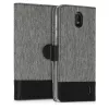 Husa pentru Nokia 1 Plus, Textil, Gri, 48021.01