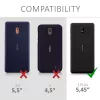 Husa pentru Nokia 1 Plus, Textil, Gri, 48021.01
