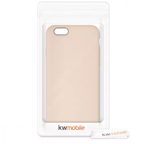 Husa pentru Apple iPhone 6 / iPhone 6s, Silicon, Crem, 40223.154